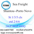 Shantou Port Zeevracht Shipping Naar Porto Novo